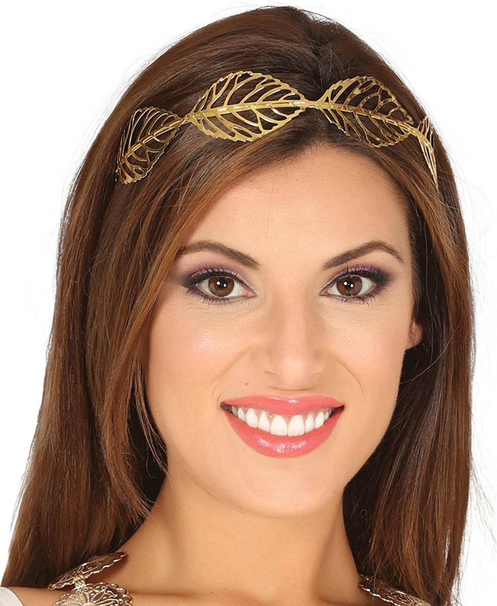 FIESTAS GUIRCA, S.L. - Mooie goudkleurige laurierkrans voor vrouwen - Accessoires > Haar accessoire